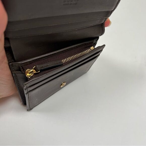 Auth Gucci Surpreme Bifold PVC Leather Beige Wallet - Picture 9 of 13